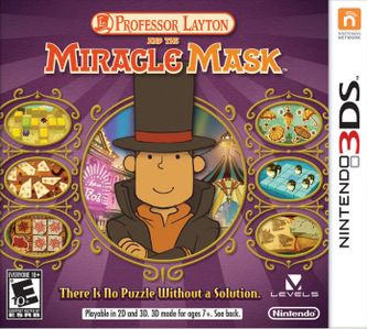 Professor Layton and the Miracle Mask - Nintendo 3DS, Condition: Loose