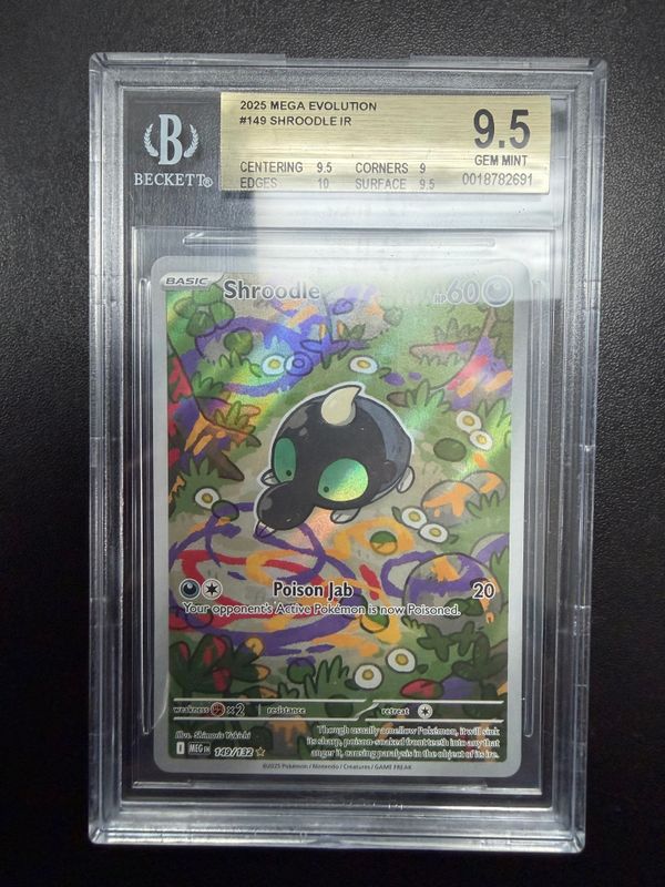 BGS 9.5 - 2025 Mega Evolution #149 Shroodle IR [0018782691]