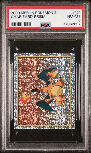 PSA 8 - Pokemon Charizard #121 Prism Merlin 2 2000 [77062697]