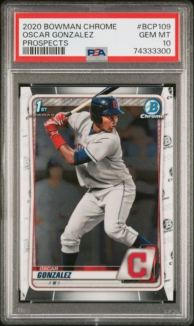 PSA 10 - 2020 Bowman Chrome Oscar Gonzalez Prospects #BCP109 [74333300]