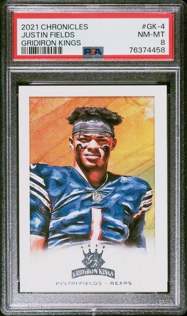 PSA 8 - 2021 Chronicles Justin Fields Gridiron Kings #GK-4 [76374458]