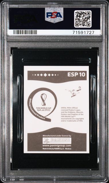 PSA 9 - 2022 FIFA W/C Qatar Gavi Stickers - Gray Back #ESP10 [71591727]