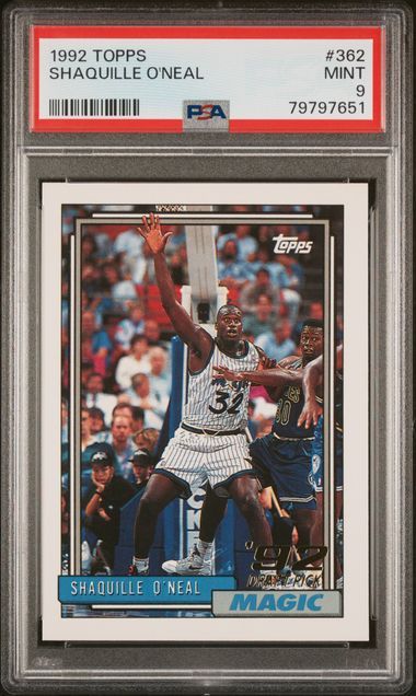 PSA 9 - 1992 Topps Shaquille O'Neal #362 [79797651]