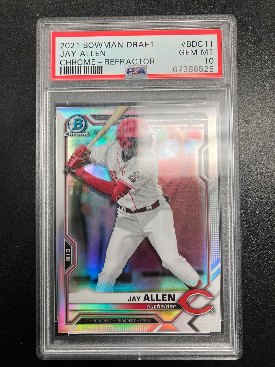 PSA 10 - 2021 Bowman Draft Jay Allen Chrome - Refractor #BDC11 [67386525]