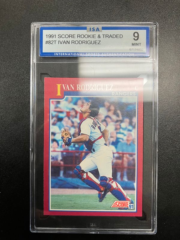 ISA 9 - 1991 Score Rookie &amp; Traded #82T Ivan Rodriguez [67174892]