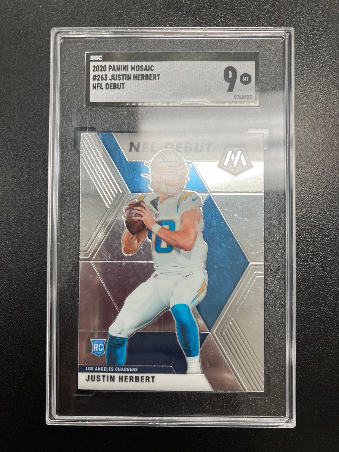 SGC 9 - 2020 Panini Mosaic #263 Justin Herbert NFL Debut [0768813]