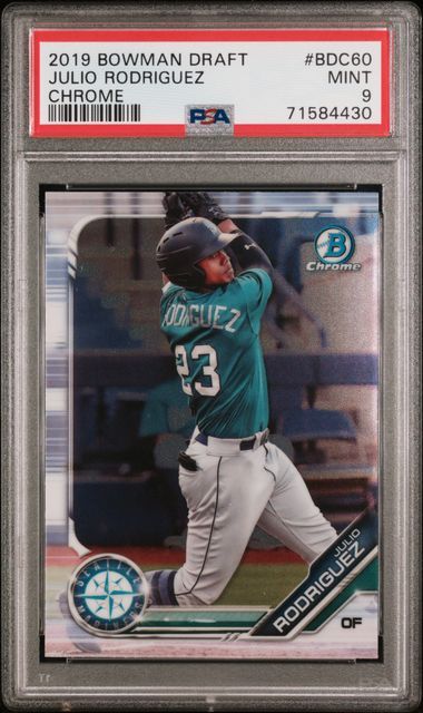 PSA 9 - 2019 Bowman Draft Julio Rodriguez Chrome #BDC60 [71584430]