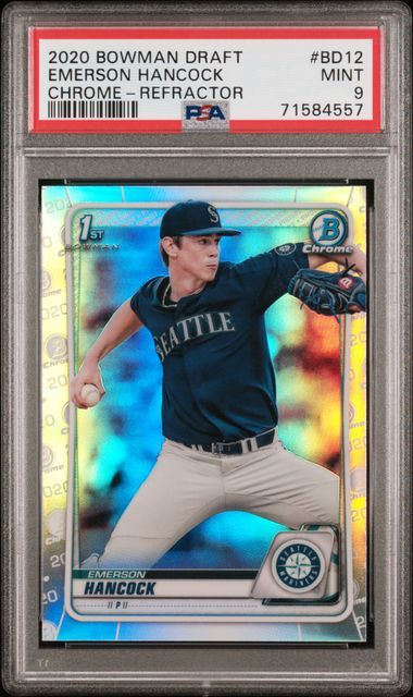 PSA 9 - 2020 Bowman Draft - Emerson Hancock - Chrome-Refractor [71584557]