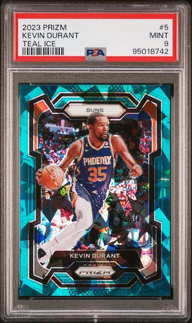 PSA 9 - 2023 PANINI PRIZM #5 KEVIN DURANT TEAL ICE - [95018742]