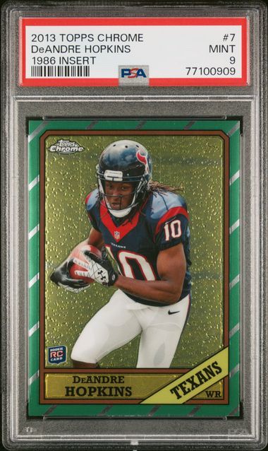 PSA 9 - 2013 TOPPS CHROME 1986 INSERT #7 DeANDRE HOPKINS 1986 INSERT - [77100909]