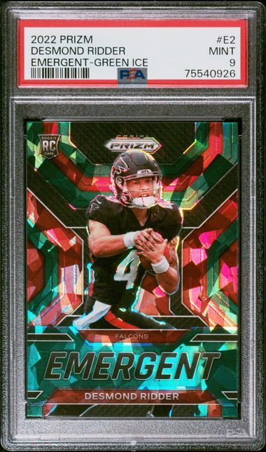 PSA 9 - 2022 PANINI PRIZM EMERGENT #E2 DESMOND RIDDER EMERGENT-GREEN ICE - [75540926]