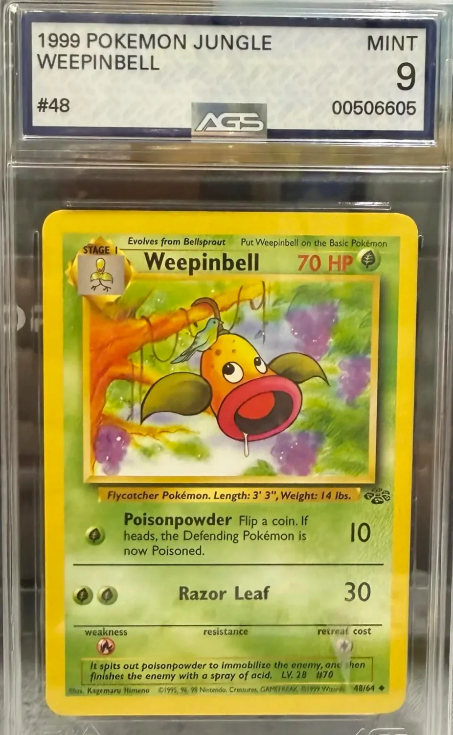 AGS 9 - 1999 POKEMON JUNGLE WEEPINBELL #48 - [00506605]