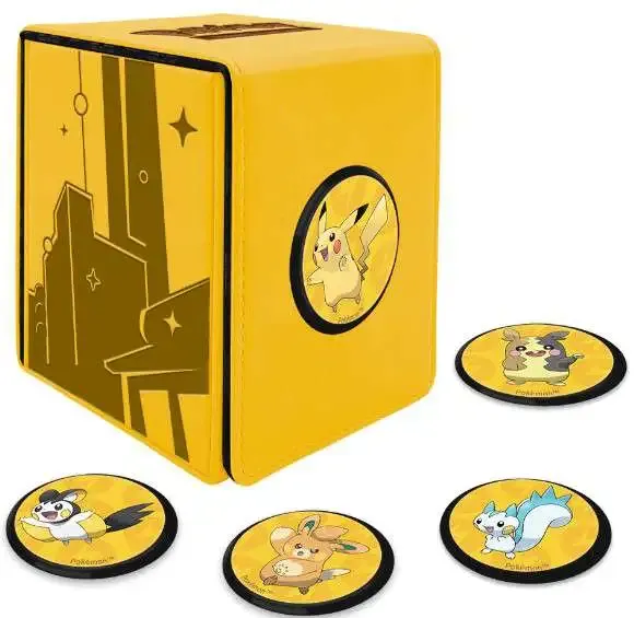 Pokemon - Deckbox: Alcove Click 100+ Pikachu Shimmering Skyline Deck Box