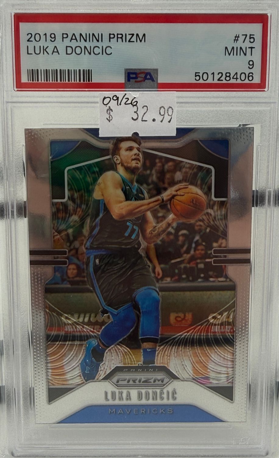 PSA 9 - Panini Luka Doncic #75 Prizm 2019 [50128406]