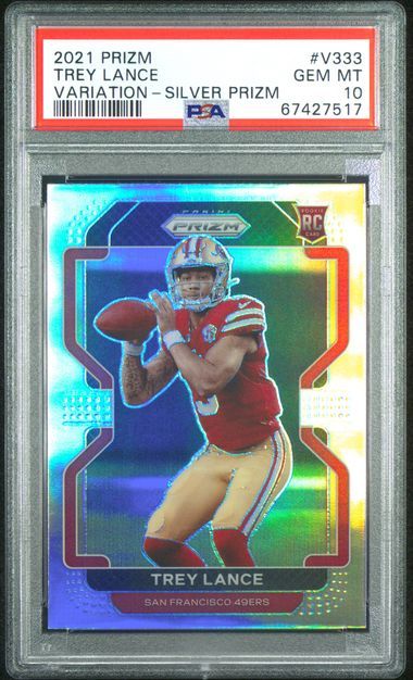 PSA 10 - Panini Trey Lance V-333 Silver Prizm 2021 [67427517]