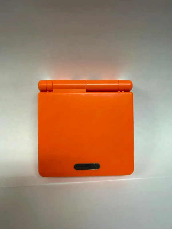 GameBoy Advance SP - Orange Re-Shell + IPS Screen-Mod - System