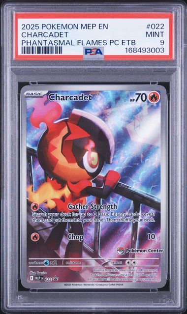 PSA 9 - 2025 Pokemon MEP EN Charcadet #022 Phantasmal Flames PC ETB [168493003]