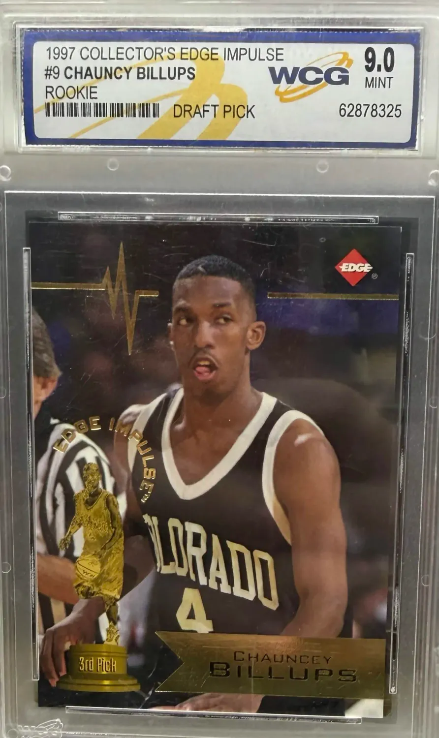 WCG 9 - 1997 COLECTORS EDGE IMPULSE #9 CHAUNCY BILLUPS ROOKIE DRAFT PICK - [62878325]
