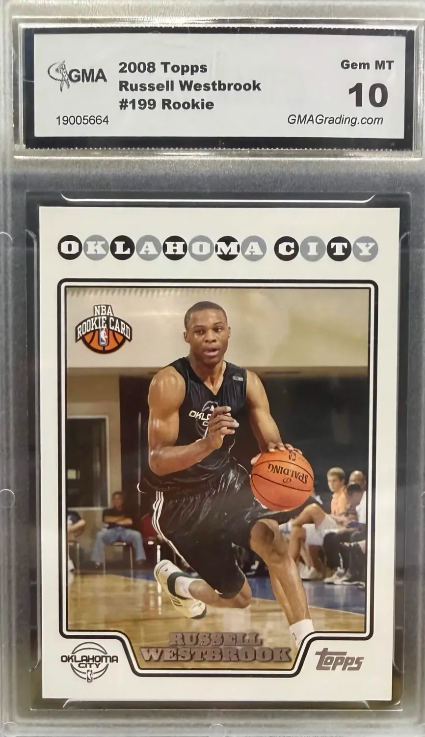 GMA 10 - 2008 TOPPS RUSEELL WESTBROOK #199 ROOKIE - [19005664]