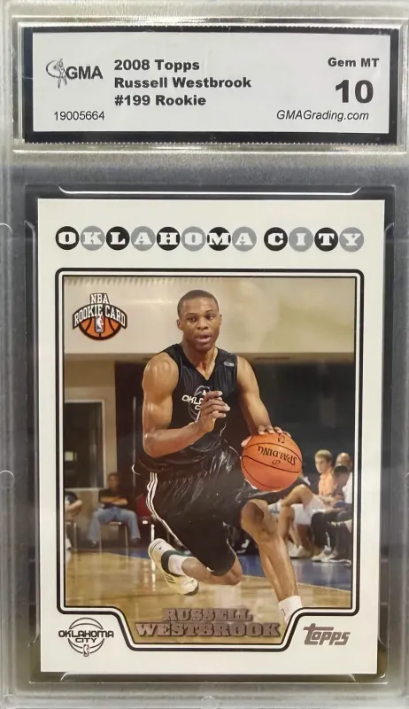 GMA 10 - 2008 TOPPS RUSEELL WESTBROOK #199 ROOKIE - [19005664]
