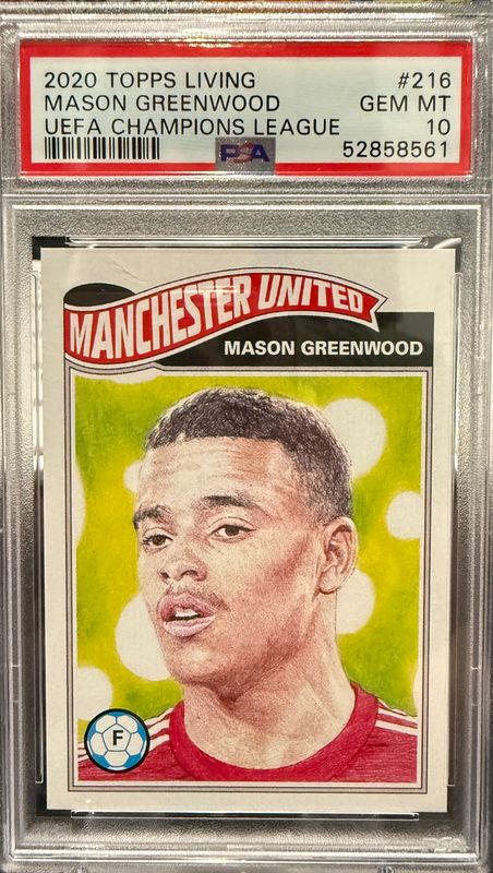 PSA 10 - Topps Mason Greenwood #216 UEFA Champions League 2020 [52858561]