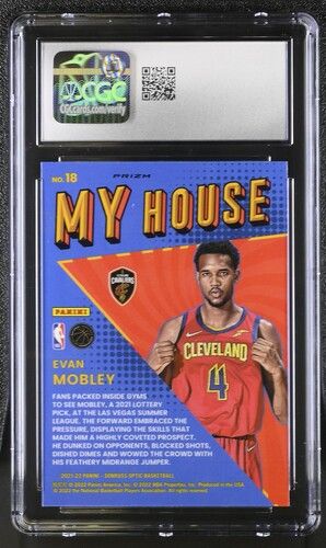 CGC 8 - Panini Evann Mobley #18 My House Purple Donruss Optic 2021-22 [6067882007]