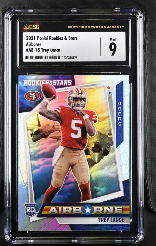 CSG 9 - Panini Football Trey Lance #AB-18 Rookies &amp; Stars Airbourne 2021 [1030318128]