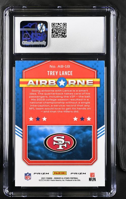 CSG 9 - Panini Football Trey Lance #AB-18 Rookies &amp; Stars Airbourne 2021 [1030318128]