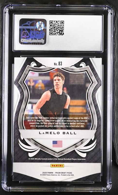 CSG 9.5 - Panini Basketball LaMelo Ball #83 Prizm Draft Picks Crusade 2020-21 [1026373071]