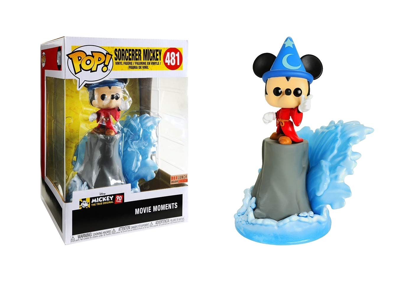 Funko Pop! #481 Sorcerer Mickey - Disney - 10" Box Lunch Pre-Release Exclusive