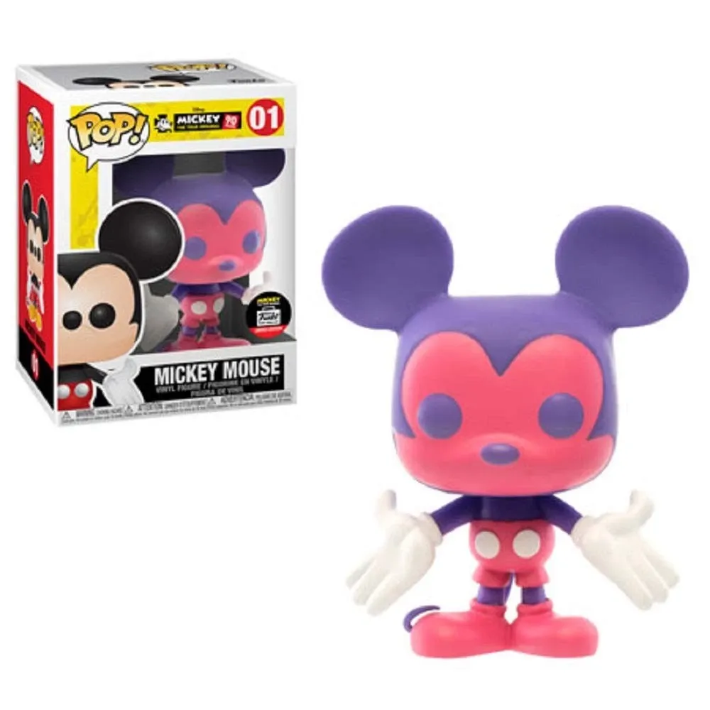 Funko Pop! #01 Mickey Mouse - Disney - Funko Shop Limited Edition, Variant: Pink and Purple