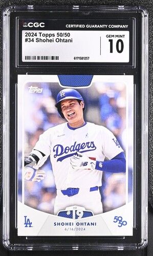 CGC 10 - 2024 Topps 50/50 #34 Shohei Ohtani [6171581257]