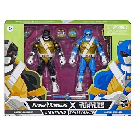 Hasbro - Power Rangers x Teenage Mutant Ninja Turtles Lightning Collection - Morphed Leonardo and Morphed Donatello Action Figure
