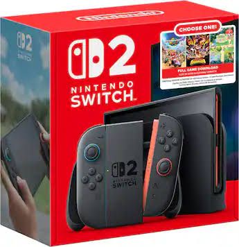 Nintendo Switch 2 Console (Choose Your Own Game Bundle) - Grey
