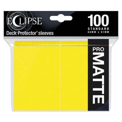 Ultra Pro: Eclipse Matte Standard Sleeves: Lemon Yellow (100 count)