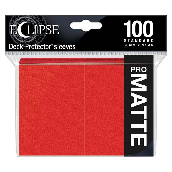 Ultra Pro: Eclipse Matte Standard Sleeves: Apple Red (100 count)