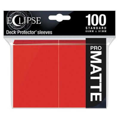Ultra Pro: Eclipse Matte Standard Sleeves: Apple Red (100 count)