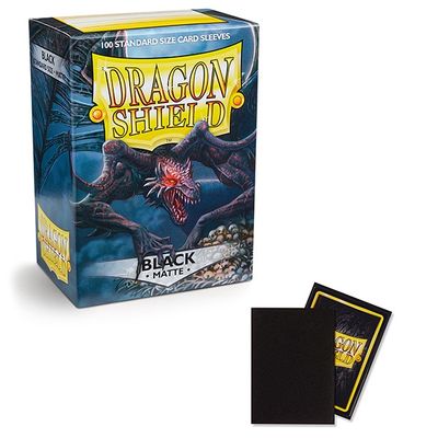 Dragon Shield: Matte Standard Sleeves: Black (100 count)