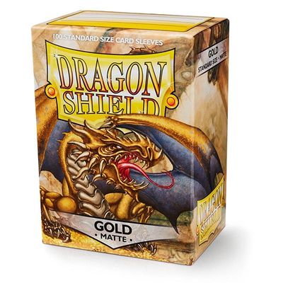 Dragon Shield: Matte Standard Sleeves: Gold (100 count)