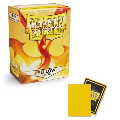 Dragon Shield: Matte Standard Sleeves: Yellow (100 count)