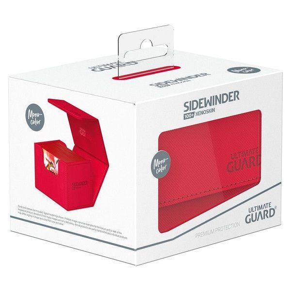 Ultimate Guard: Sidewinder 100+ Deck Box: Monocolor: Red