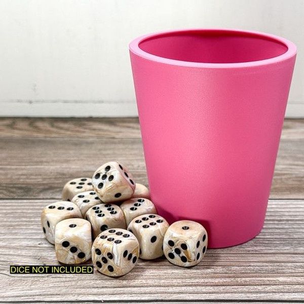 Flexible Dice Cup: Pink