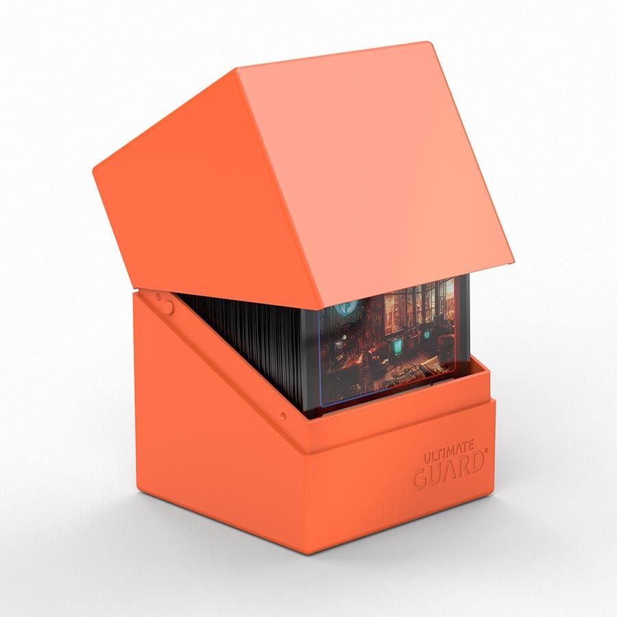 Ultimate Guard: Boulder 100+ Deck Box: Solid Neon: Orange