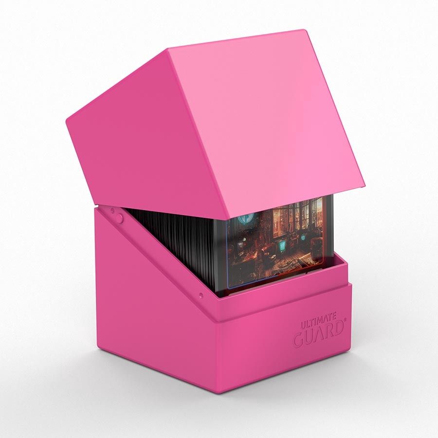 Ultimate Guard: Boulder 100+ Deck Box: Solid Neon: Pink