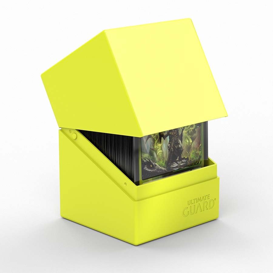 Ultimate Guard: Boulder 100+ Deck Box: Solid Neon: Yellow