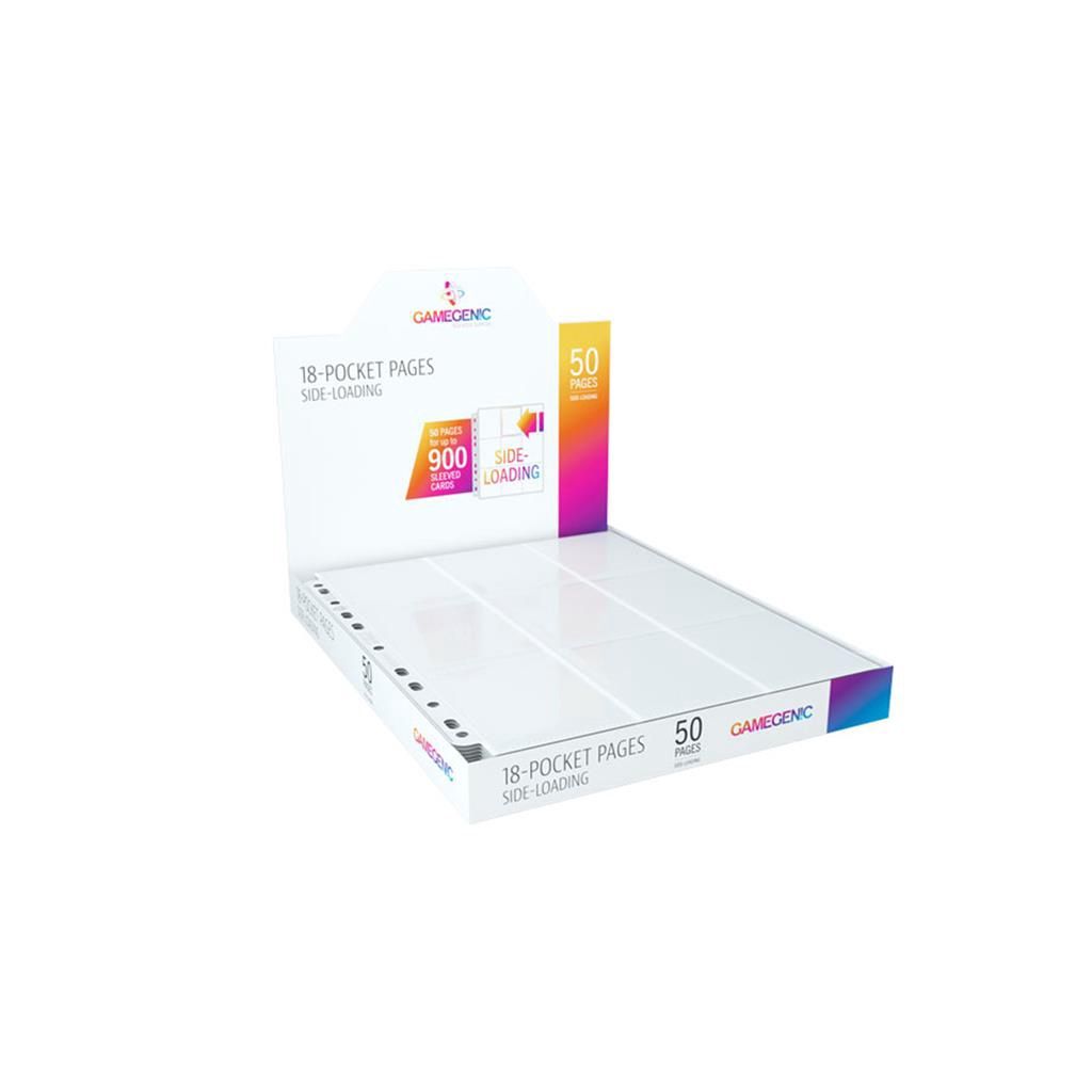 Gamegenic: 18-Pocket Pages: Sideloading White (50 Pages)