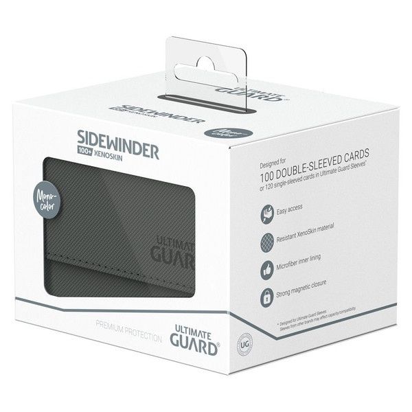 Ultimate Guard: Sidewinder 100+ Deck Box: Monocolor: Grey