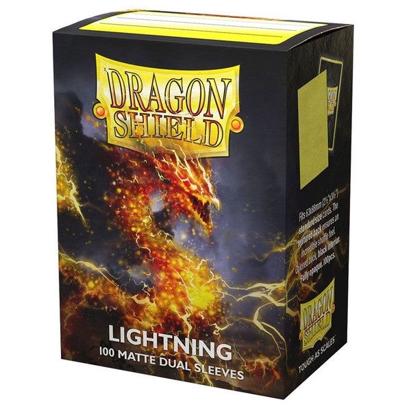 Dragon Shield: Dual Matte Standard Sleeves: Lightning (100 count)