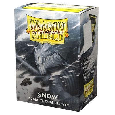 Dragon Shield: Dual Matte Standard Sleeves: Snow (100 count)