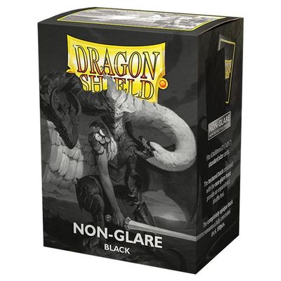Dragon Shield: Non-Glare: Matte: Black Sleeves (100)
